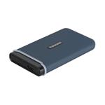 Transcend ESD350C 960GB USB 3.1 Gen2 (USB-C) Externí Anti-Shock SSD disk (3D TLC), 1050MB/R, 950MB/W, modrý