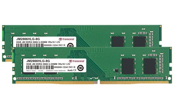 Transcend JetRam 2x8GB DDR4 2666MHz CL19 DIMM