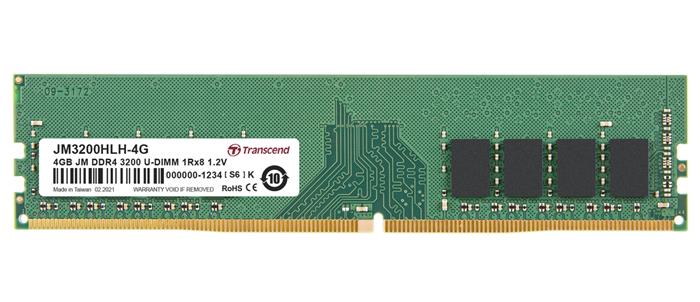Transcend JetRam 4GB DDR4 3200MHz CL22 1Rx8 DIMM