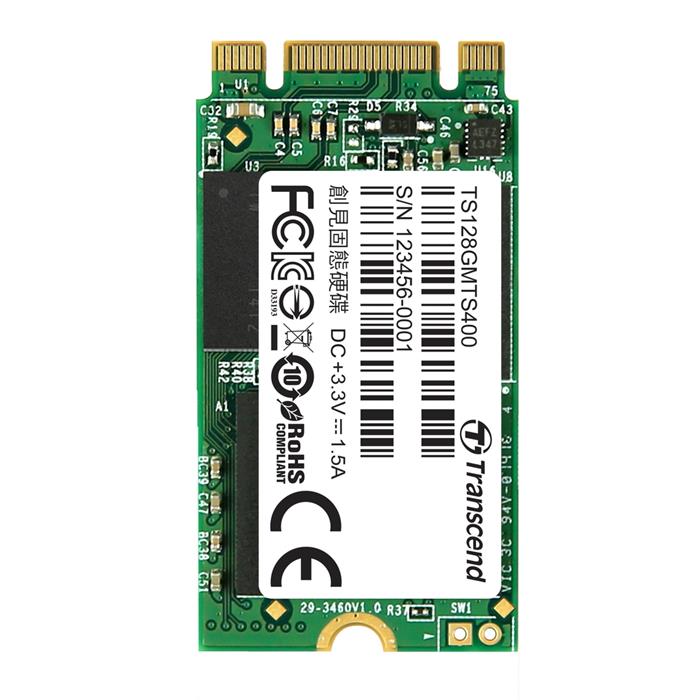 TRANSCEND MTS400 128GB SSD M.2 2242 (SATA), MLC