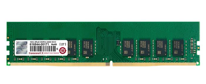 Transcend paměť 16GB DDR4 2400 ECC-DIMM 2Rx8 CL17