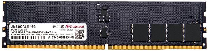 Transcend paměť 16GB DDR5 6400 CU-DIMM 1Rx8 2Gx8 CL52 1.1V