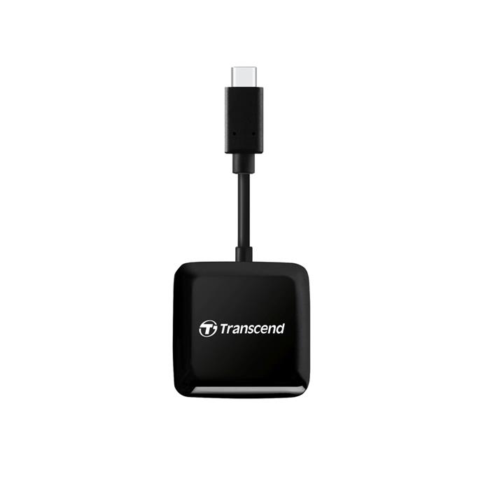 Transcend RDC3, USB 3.0 čtečka SDXC a microSDXC karet, USB-C, černá