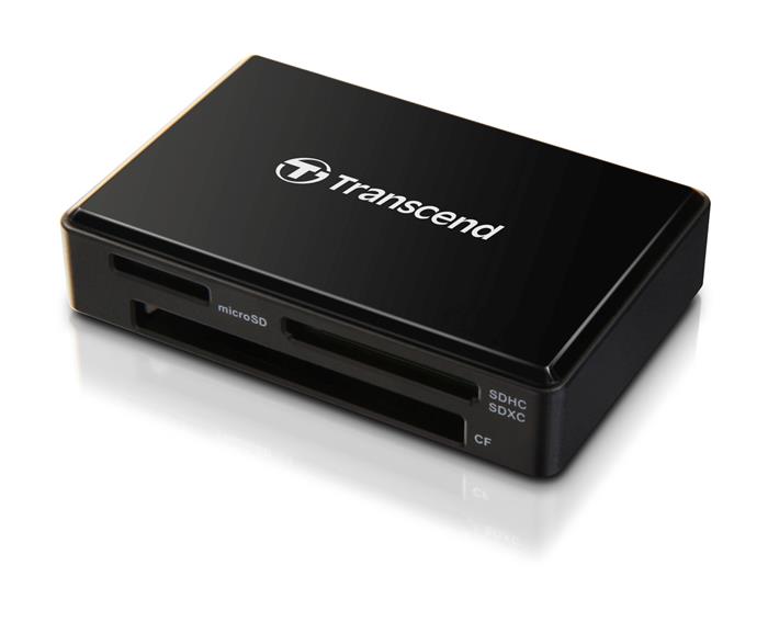 Transcend RDF8 USB 3.0 čtečka paměťových karet SDXC, microSDXC a CompactFlash, černá