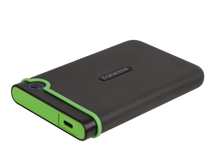 Transcend StoreJet 25M3C slim 4TB, 2.5" externí HDD, USB 3.0, šedo/zelený