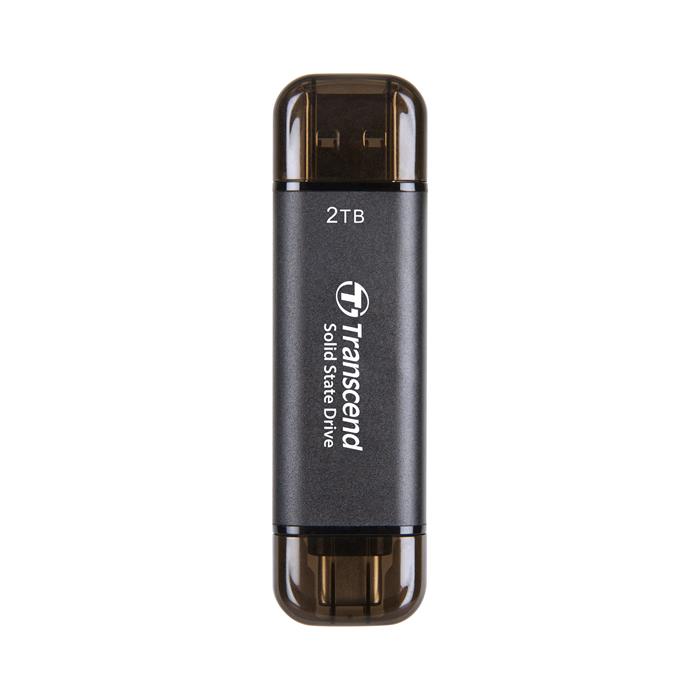 Transcend TS2TESD310C 2TB externí SSD, USB + USB-C, 1050R/950W