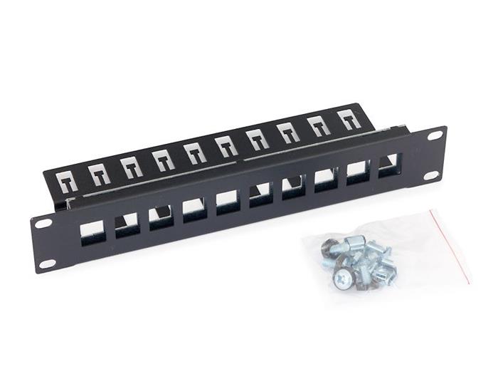 Triton 10" modulární patch panel 1U pro 10ks keystone