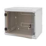Triton 19" rozvaděč jednodílný 9U/500mm, celoskleněné dveře