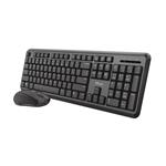 TRUST ODY bezdrátový set klávesnice a myši, USB, CZ, černý