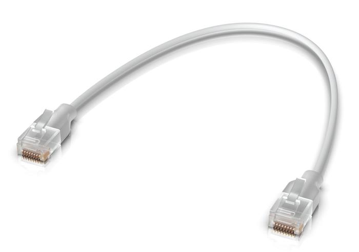 Ubiquiti UniFi Etherlighting Patch kabel 0,15m, bílý, 24-pack