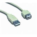 USB 2.0 prodlužovací kabel A-A, M-F, 0.75m