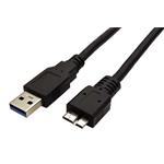 USB 3.0 A(M) -> microUSB B(M), 3m, černý