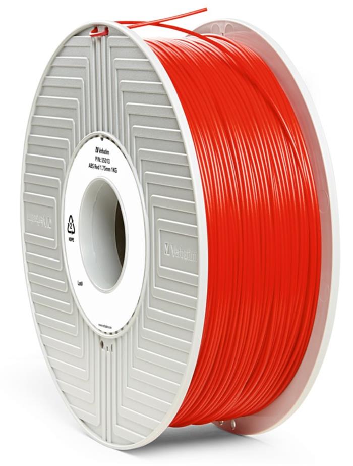 VERBATIM 3D tisková struna ABS / Filament / průměr 1,75mm / 1kg / červená
