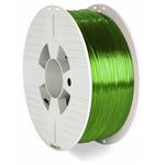 VERBATIM 3D tisková struna PET-G / Filament / průměr 1,75mm / 1kg / zelená průhledná (green transparent)