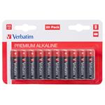 Verbatim AA alkalické baterie, 1.5V, 20ks, blister