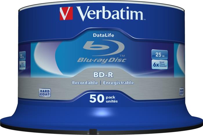 Verbatim BD-R 25GB, 6x, NON-ID, 50ks, spinle