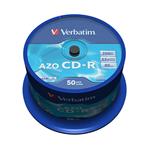 Verbatim CD-R AZO Crystal, 700MB, 52x, 50ks, spindle