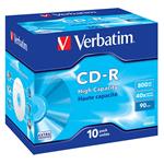 Verbatim CD-R High Capacity, 800MB, 40x, 10ks, jewel case