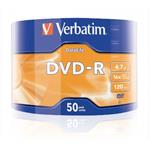 Verbatim DVD-R, 43791, DataLife, 4.7GB, 16x, 50-pack, Matt Silver, wrap