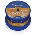 Verbatim DVD-R Matt Silver, 4.7GB, 16x, 50ks, spindle