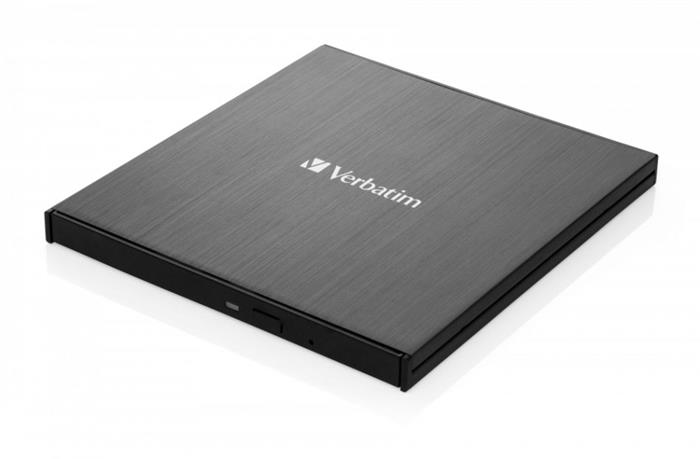 Verbatim externí blu-ray vypalovačka, podpora 100GB BDXL, USB-C, černá