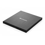 Verbatim externí blu-ray vypalovačka, podpora 100GB BDXL, USB-C, černá