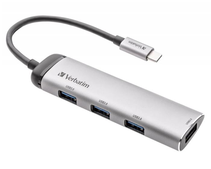 VERBATIM USB hub MULTIPORT USB-C / 4x USB 3.0