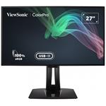 ViewSonic VP2768A-4K, 27" IPS, 3840x2160@60Hz, 350cd, USB-C dock, LAN, pivot, pantone, černý