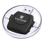 Viking OTG čtečka paměťových karet 4v1, USB3.0, černá