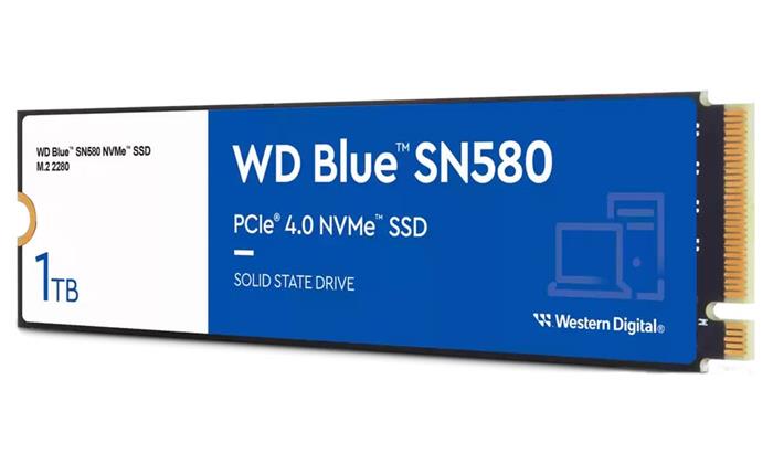 WD Blue SN580 1TB SSD M.2 2280 (PCIe 4.0), TLC, 4.1GR/4.1GW