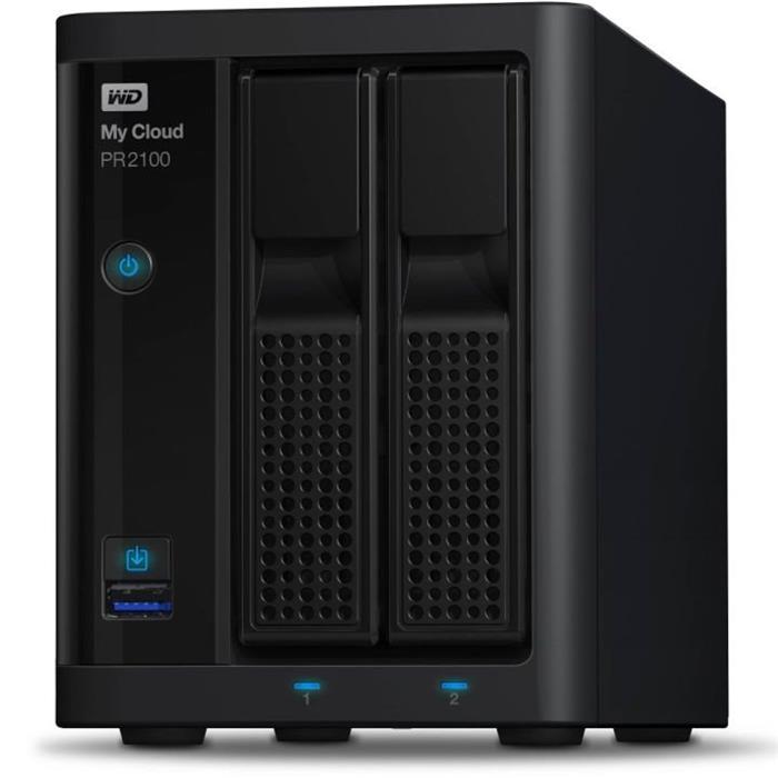 WD My Cloud Pro PR2100 - 8TB (2x4GB), NAS, 2x3.5", RAID, GLAN