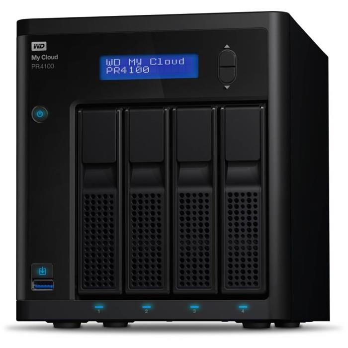 WD My Cloud Pro PR4100 - 16TB (4x4TB), NAS, 4x3.5", RAID, GLAN