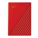 WD My Passport 4TB, externí 2.5" HDD, USB 3.0. červený