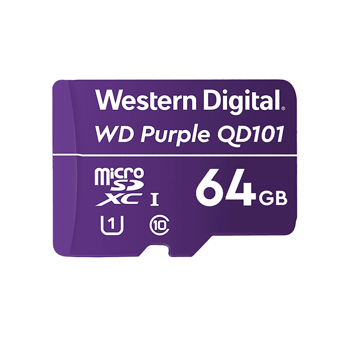 WD Purple 64GB microSDHC karta, UHS-I U1