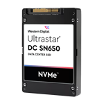 WD Ultrastar SN650 15,36TB NVMe4 U.3 (2,5"/15mm), PCI-E4g4, 970/109kIOPS, 6600/2800 MB/s, 1DWPD, ISE