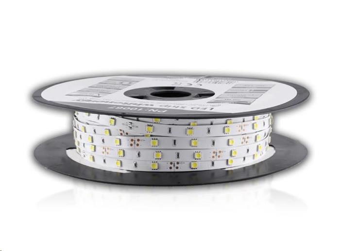 Whitenergy LED pásek (50m, 7.2W/m, IP20, 10mm, studená bílá)