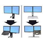 WORKFIT CONVERT-TO-LCD & LAPTOP KIT FROM DUAL DISPLAYS, měnič uchycení