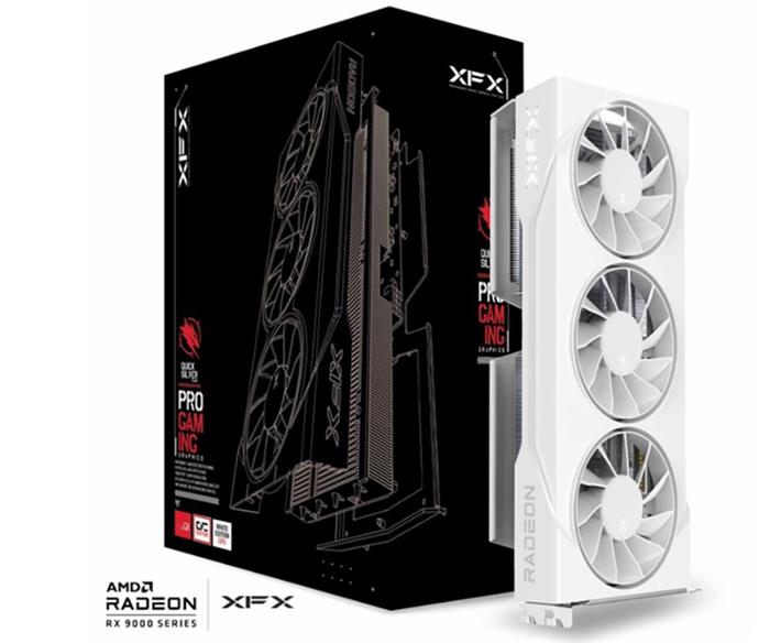 XFX Swift Radeon RX 9060 XT OC White Triple Fan Gaming Edition 16GB