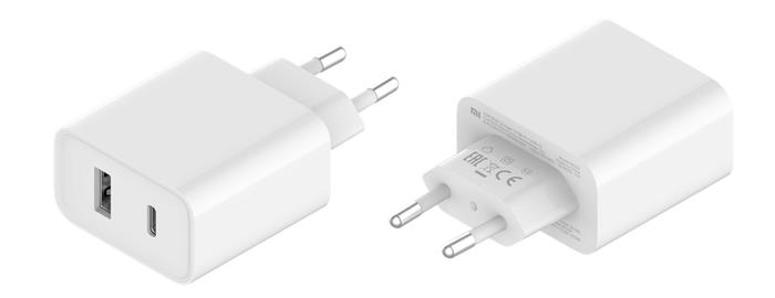 Xiaomi Mi 33W USB nabíječka, USB-A + USB-C, bílá