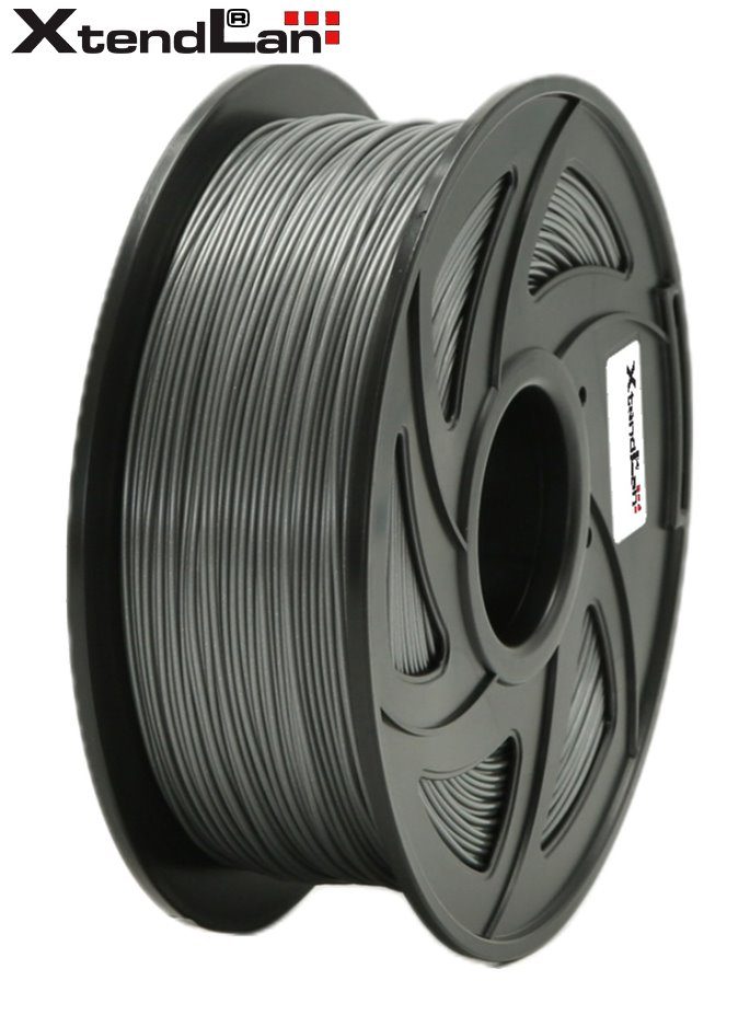 XtendLAN PLA filament 1,75mm stříbrný 1kg