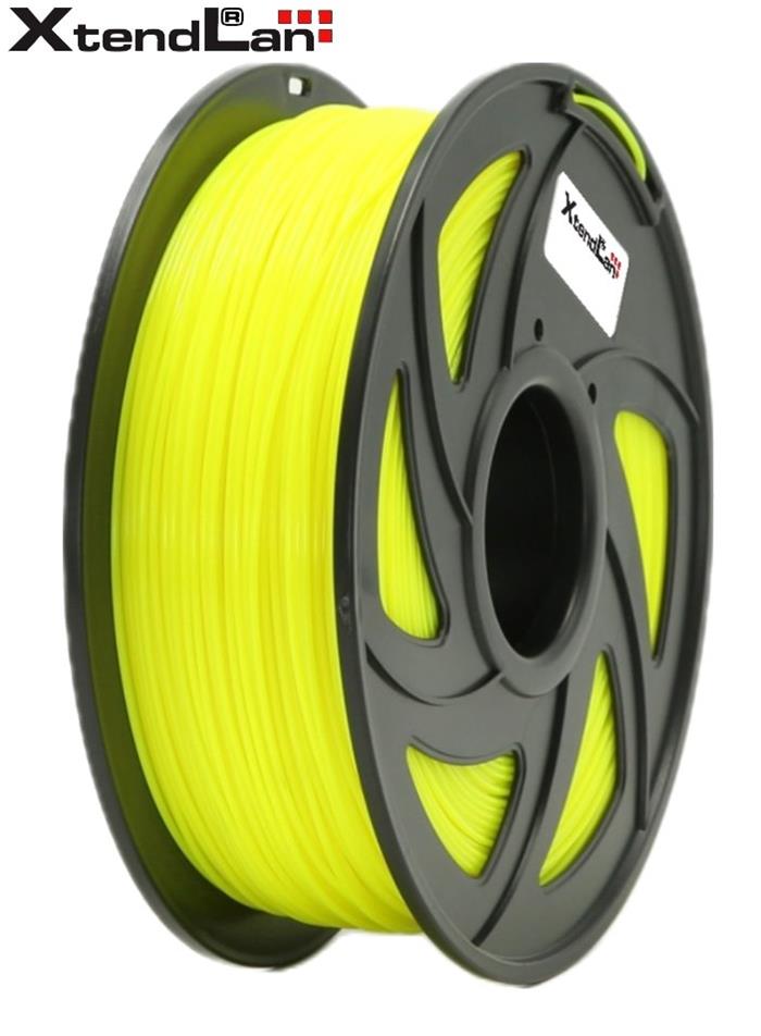 XtendLAN PLA filament 1,75mm zářivě žlutý 1kg