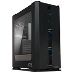 Zalman X3 BLACK, mid tower skříň, 2x USB 3.0, 2x USB 2.0, průhled