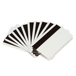 Zebra PVC karty, s magnetickým proužkem (HiCo), balení 500ks karet na potisk, bílá barva