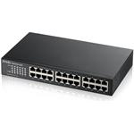 Zyxel GS1900-24Ev3, 24-port Desktop Gigabit Web Smart switch: 24x Gigabit metal, IPv6, 802.3az (Green)