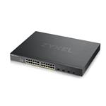 Zyxel XGS1935-28HP, 28 Port Lite-L3 Smart Managed PoE Switch, 24x Gigabit PoE and 4x 10G SFP+, hybrid mode, standalone 