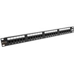 19" Patch panel Solarix 24 x RJ45 CAT6 UTP černý