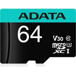 ADATA MicroSDXC 64GB U3 V30S až 95MB/s + adapter