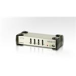 ATEN CS1734B 4-Port USB KVMP Switch OSD, 4x USB Cables, 2-port Hub, Audio