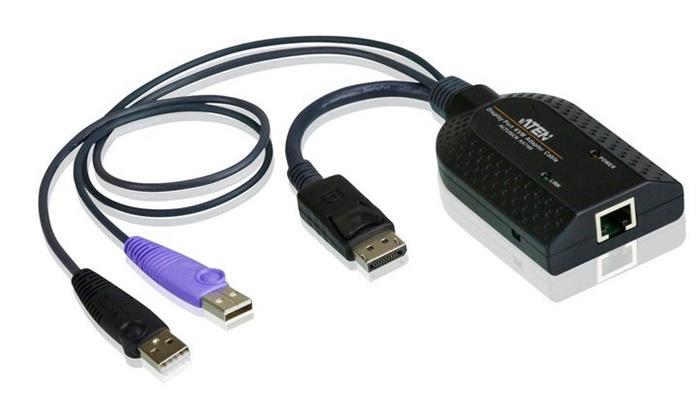 ATEN USB DisplayPort Virtual Media KVM Adapter with Smart Card Support