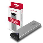AXAGON EEM2-U3C, externí kovový box pro M.2 (SATA) SSD, USB 3.0